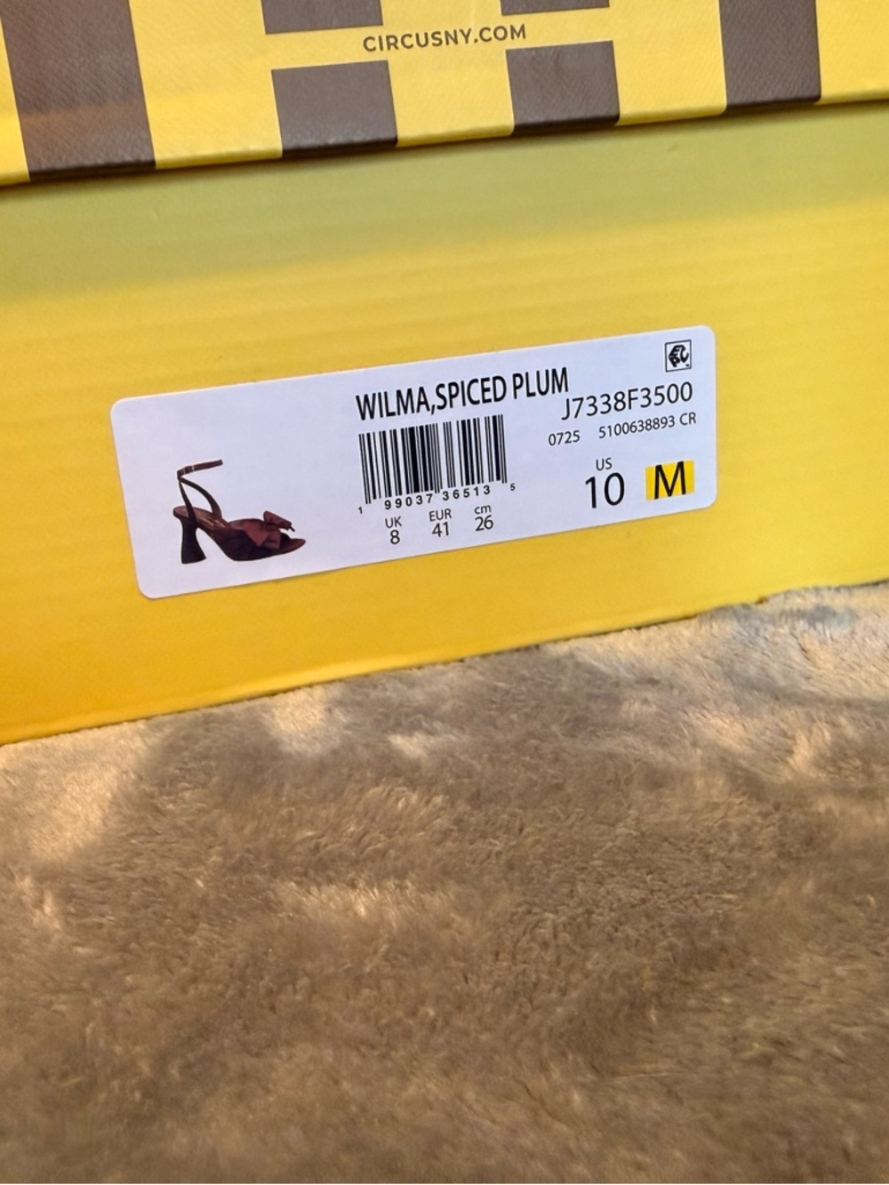 Circus by Sam Edelman Spiced Plum Bow Slingback Block Heels - Picture 9 of 10